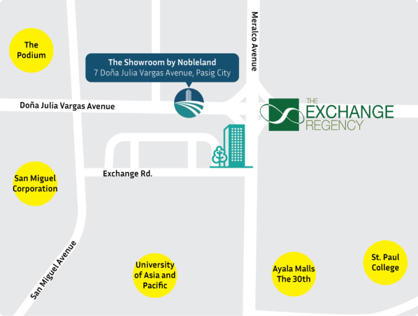 The Exchange Regency Commercial Spaces Location Map