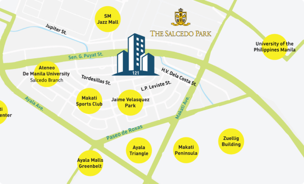 The Salcedo Park Towers Location Map