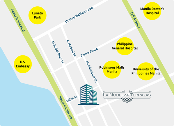 La Nobleza Terrazas Location Map