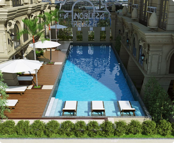 Swimming Pool at La Nobleza Terrazas Manila